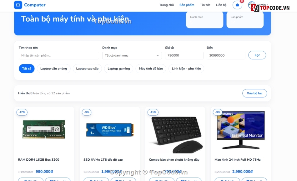 Web bán máy tính,Computer,máy,tính